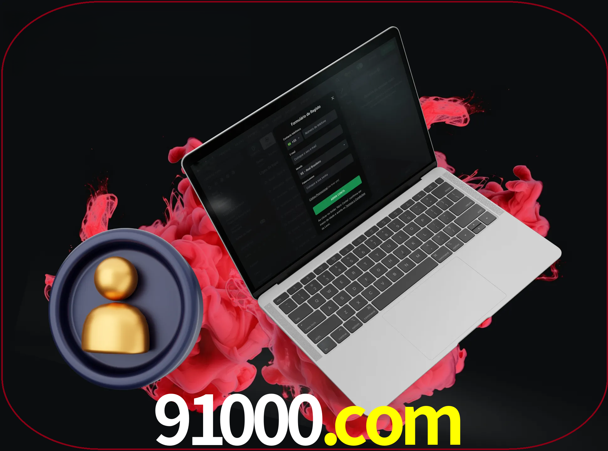 No cabeçalho do site 91000, clique no botão que o levará a um formulário especial onde terá de introduzir as suas informações actuais.