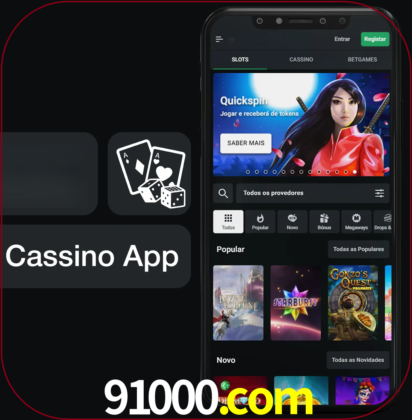 Jogue jogos de cassino e ganhe.
