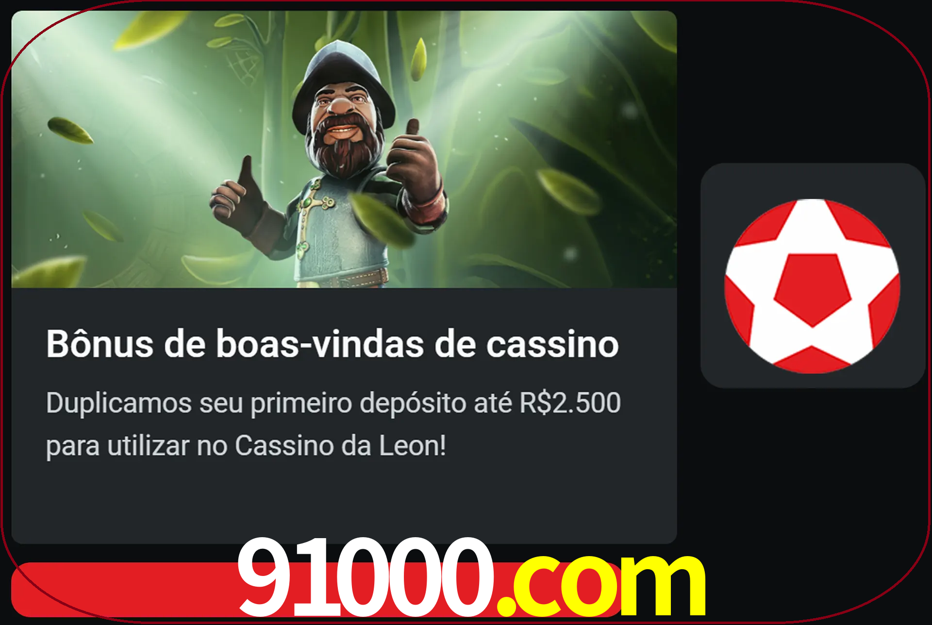 Receba seu dinheiro do bônus de boas-vindas após o primeiro depósito.