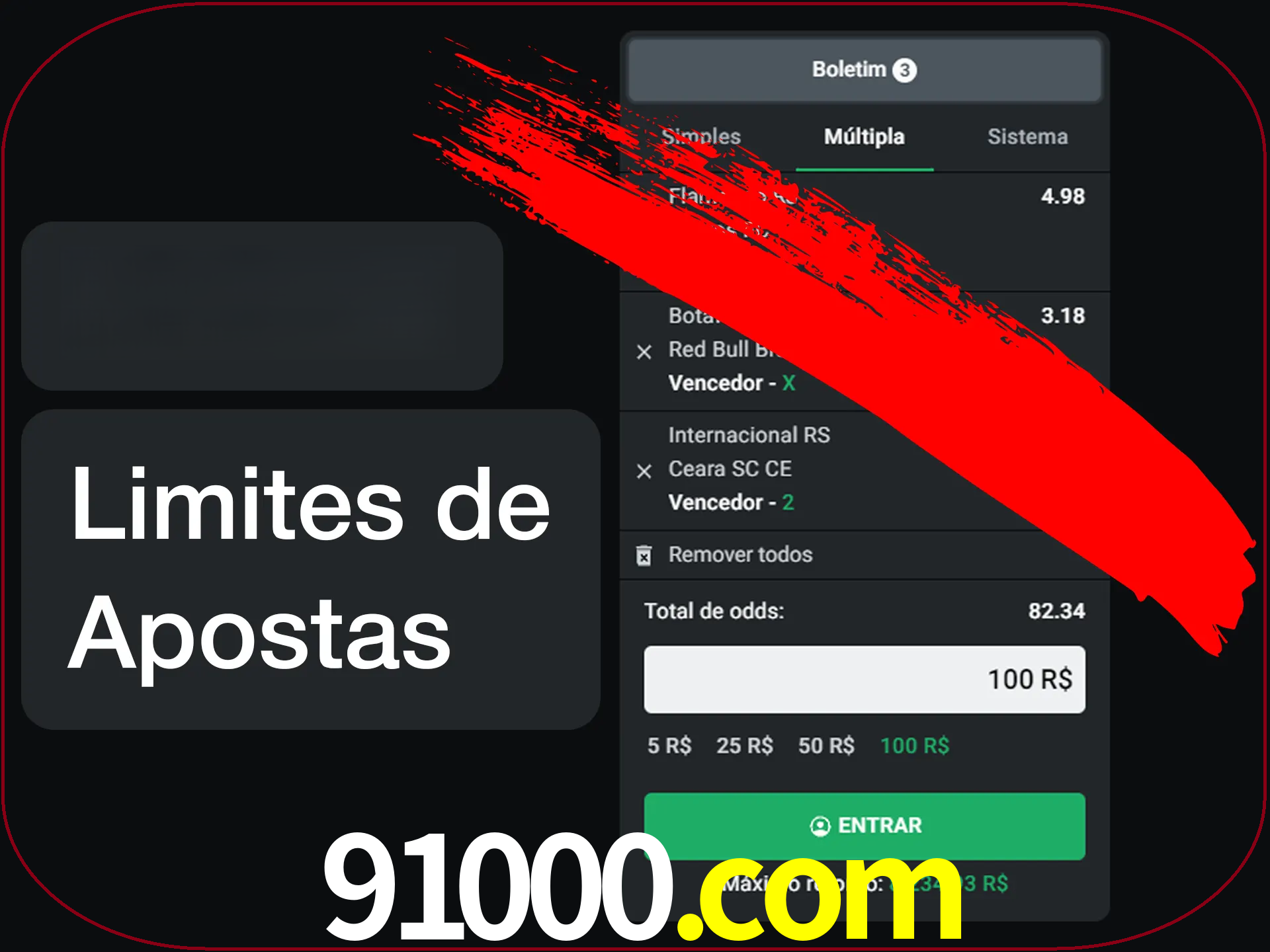 Não faça apostas loucas.