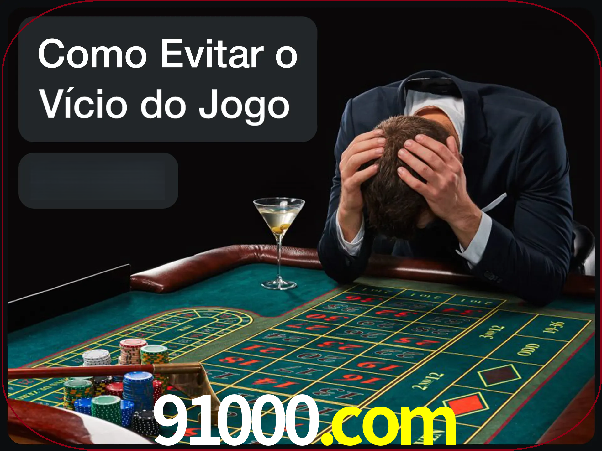 Você é responsável por cada uma de suas apostas.